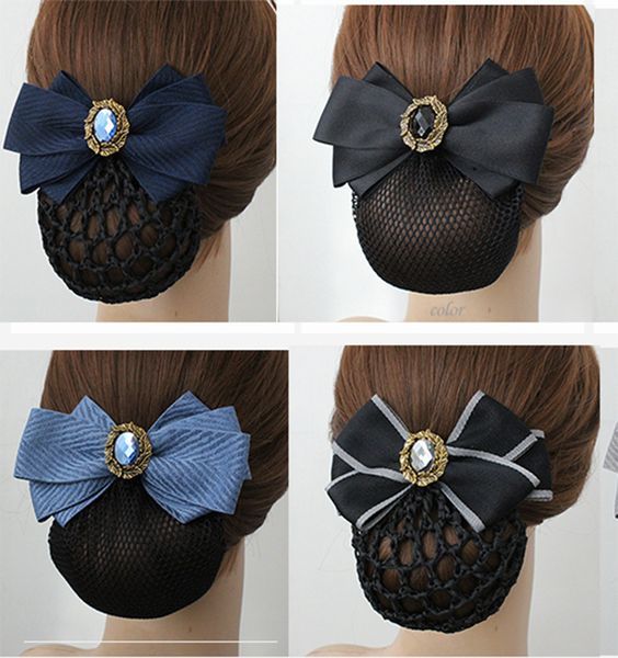 fashion handmade office lady bow tie barrette hair clip cover bowknot net bun deep snood for long hair accestory
fashion handmade office lady bow tie barrette hair clip cover bowknot net bun deep snood for long hair accestory