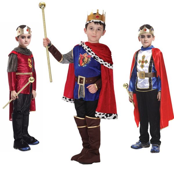 kids king prince cosplay costume for children boys new year family party dress fantasia european royalty clothing, Black;red
kids king prince cosplay costume for children boys new year family party dress fantasia european royalty clothing, Black;red