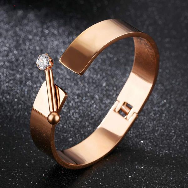 the woman rose gold plated bracelet bracelet titanium bracelet fashion jewelry gift ing, Black
the woman rose gold plated bracelet bracelet titanium bracelet fashion jewelry gift ing, Black