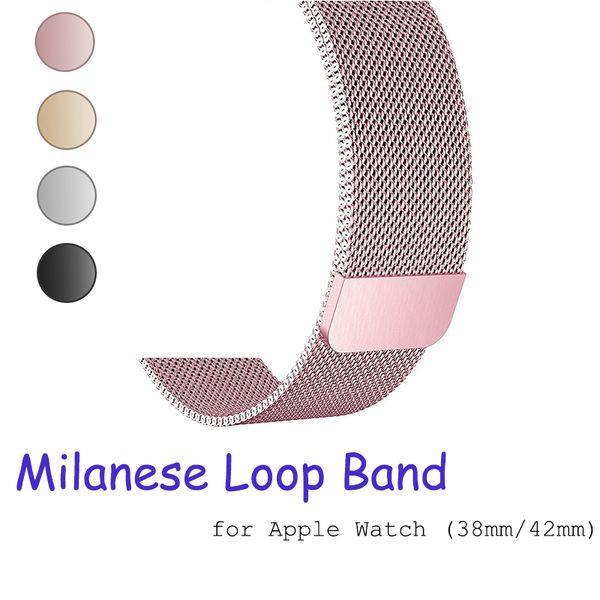 Milanese Loop Strap 38mm 42mm Magnetic Stainless Steel Watch band With Adapter Connector For Apple Watch Series 1 2 3
Milanese Loop Strap 38mm 42mm Magnetic Stainless Steel Watch band With Adapter Connector For Apple Watch Series 1 2 3