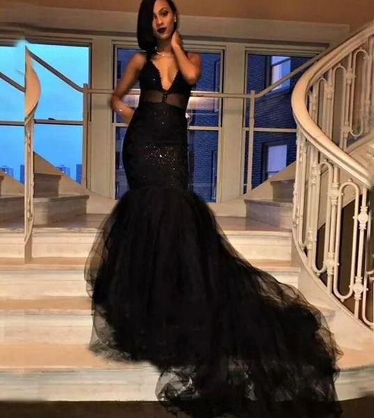 2018 new custom made black prom dresses mermaid illusion spaghetti straps layers ruffles long train evening occasion gowns
2018 new custom made black prom dresses mermaid illusion spaghetti straps layers ruffles long train evening occasion gowns