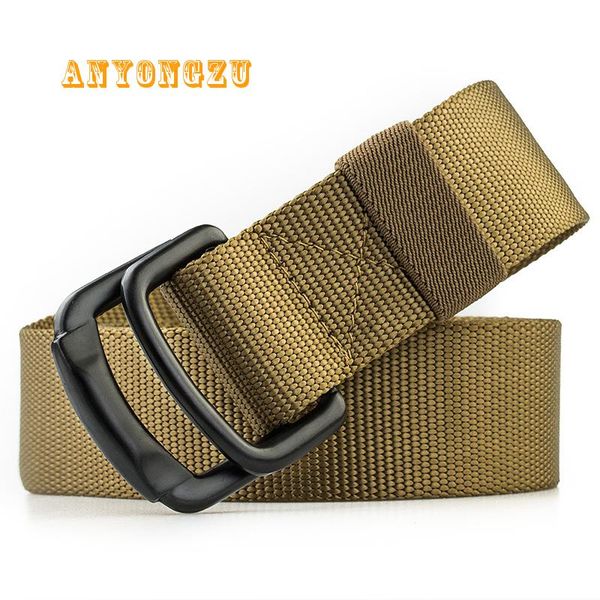new double circular metal buckle double circular casual jeans nylon belt multi-functional belt for men and women, Black;brown
new double circular metal buckle double circular casual jeans nylon belt multi-functional belt for men and women, Black;brown