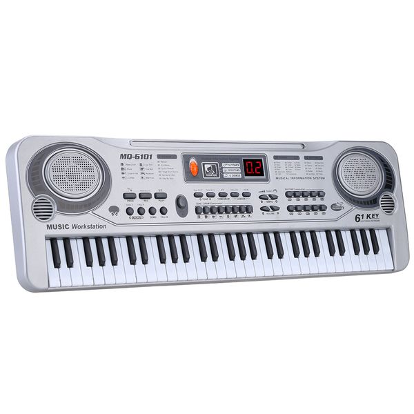 61 keys electronic keyboard piano led music toy with microphone 21" educational electone christmas gift for children eu plug
61 keys electronic keyboard piano led music toy with microphone 21" educational electone christmas gift for children eu plug