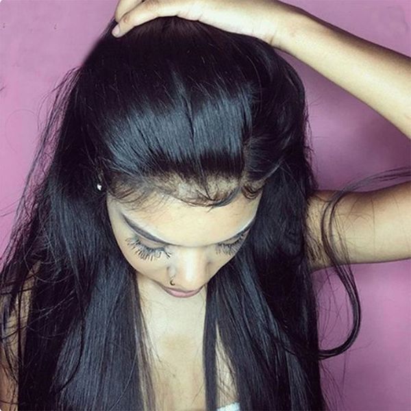 360 lace frontal wig straight 150% density lace front human hair wigs pre plucked peruvian lace frontal wig with baby hair, Black;brown
360 lace frontal wig straight 150% density lace front human hair wigs pre plucked peruvian lace frontal wig with baby hair, Black;brown