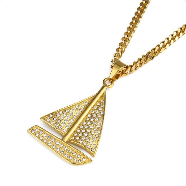 fashion hip hop mens long chain sailboat pendant necklace jewelry full rhinestone design popular necklace with chain 70cm, Silver
fashion hip hop mens long chain sailboat pendant necklace jewelry full rhinestone design popular necklace with chain 70cm, Silver