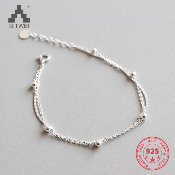 100% 925 sterling silver fashion women's jewelry double layer beads bracelet for gift girls lady, Golden;silver
100% 925 sterling silver fashion women's jewelry double layer beads bracelet for gift girls lady, Golden;silver