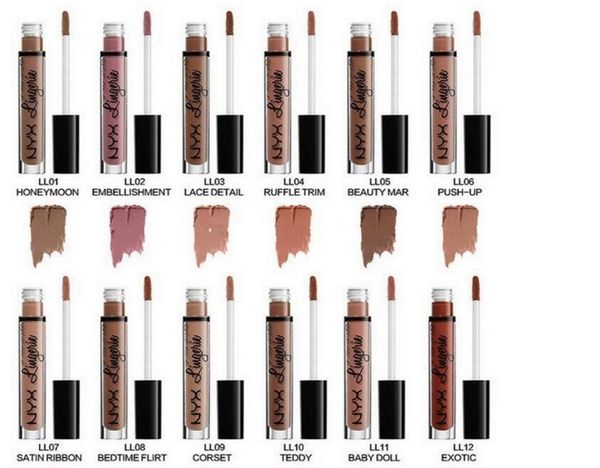 nyx lip lingerie liquid matte lip cream lipstick charming long-lasting makeup lipsticks lip gloss 12 colors
nyx lip lingerie liquid matte lip cream lipstick charming long-lasting makeup lipsticks lip gloss 12 colors
