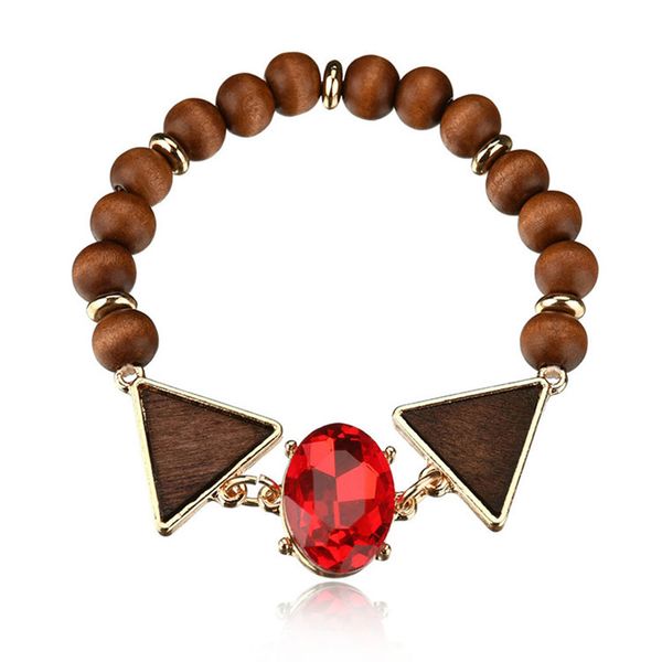 2018 new ethnic style wood beaded bracelets trigonal symmetry crystal gem stone vintage elastic force women bracelet bangles, Black
2018 new ethnic style wood beaded bracelets trigonal symmetry crystal gem stone vintage elastic force women bracelet bangles, Black