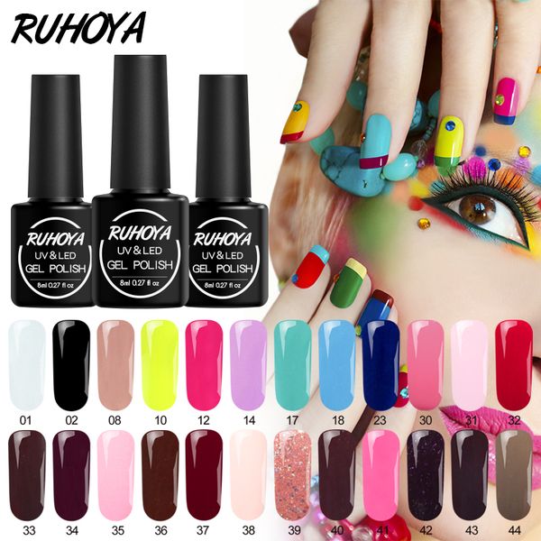 ruhoya soak off uv 8 ml pure series color gel polish long lasting nail art gel varnish uv enamel manicure polish nail art salon, Red;pink
ruhoya soak off uv 8 ml pure series color gel polish long lasting nail art gel varnish uv enamel manicure polish nail art salon, Red;pink