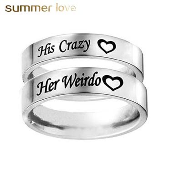 titanium steel couple rings for women men his crazy her weirdo black silver wedding ring fashion jewelry accessories, Golden;silver
titanium steel couple rings for women men his crazy her weirdo black silver wedding ring fashion jewelry accessories, Golden;silver