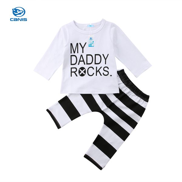 new fashion uk 2pcs toddler infant baby boy clothes t-shirt +pants striped outfits set 0-24m, White
new fashion uk 2pcs toddler infant baby boy clothes t-shirt +pants striped outfits set 0-24m, White