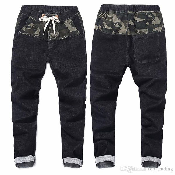 autumn winter mens large size jeans men's fattening increase denim blue black loose jeans fat young big guy pants plus size -6xl js530
autumn winter mens large size jeans men's fattening increase denim blue black loose jeans fat young big guy pants plus size -6xl js530