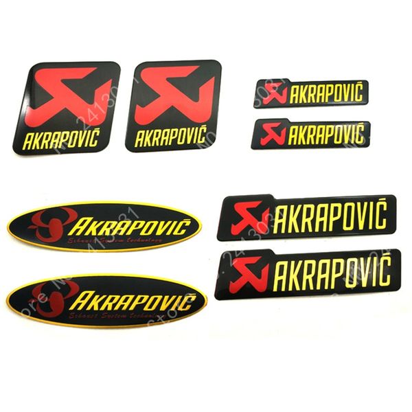 2pcs/lot Motorcycle 3D Aluminium Heat-resistant label exhaust pipe Cool Yoshimura Akrapovic Scorpio decals Universal Stickers
2pcs/lot Motorcycle 3D Aluminium Heat-resistant label exhaust pipe Cool Yoshimura Akrapovic Scorpio decals Universal Stickers