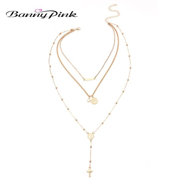 banny pink multilayer cross virgin mary pendant beads chain christian necklace godness catholic star bar choker necklace collar, Golden;silver
banny pink multilayer cross virgin mary pendant beads chain christian necklace godness catholic star bar choker necklace collar, Golden;silver
