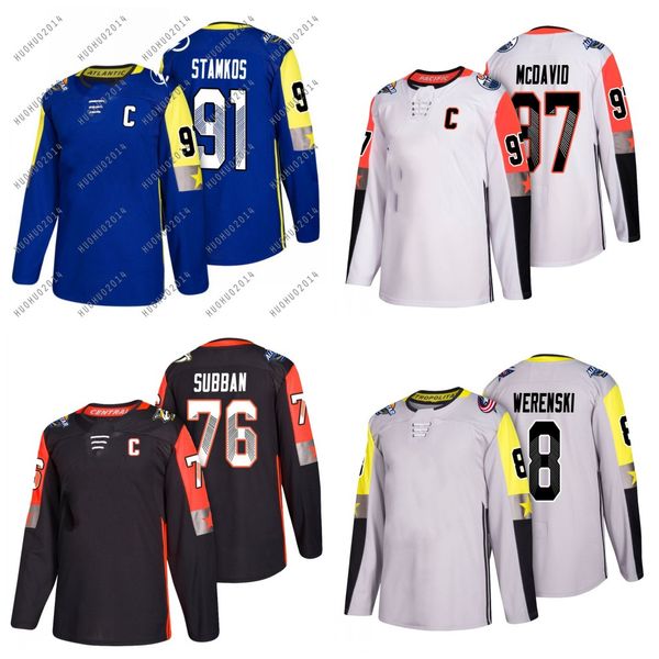 2018 All-star Hockey Jerseys #76 P.K. Subban #91 Steven Stamkos #97 Connor McDavid #8 Alex Ovechkin All Stiched Jerseys
2018 All-star Hockey Jerseys #76 P.K. Subban #91 Steven Stamkos #97 Connor McDavid #8 Alex Ovechkin All Stiched Jerseys