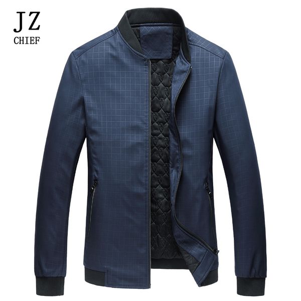 jz chief men winter thicken jacket 2018 warm plaid bomber jacket man rib hem zipper pocket baseball collar father's coat, Black;brown
jz chief men winter thicken jacket 2018 warm plaid bomber jacket man rib hem zipper pocket baseball collar father's coat, Black;brown