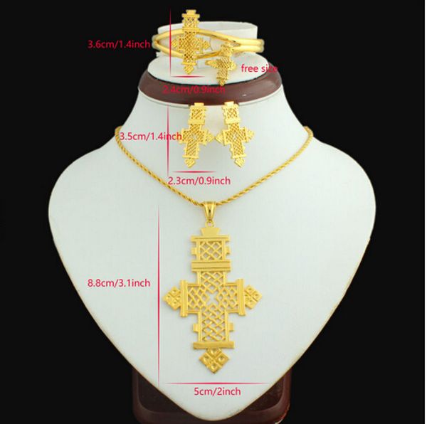 ethiopian cross big size pendant/necklace/earring/bangle/ring set jewelry eritrea habesha coptic 22k gold plated african women, Slivery;golden
ethiopian cross big size pendant/necklace/earring/bangle/ring set jewelry eritrea habesha coptic 22k gold plated african women, Slivery;golden