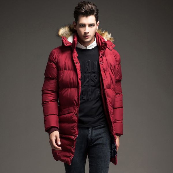 2018 winter loaded thick long men's parkas bristled collar hooded casual cotton jacket parkas hombre invierno xd590, Black
2018 winter loaded thick long men's parkas bristled collar hooded casual cotton jacket parkas hombre invierno xd590, Black