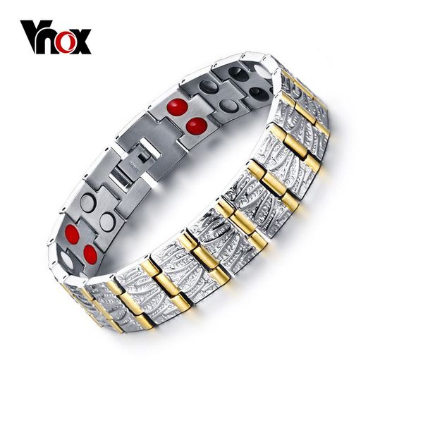 vnox 100% titanium bracelets & bangles men jewelry health power magnetic jewelry box, Golden;silver
vnox 100% titanium bracelets & bangles men jewelry health power magnetic jewelry box, Golden;silver
