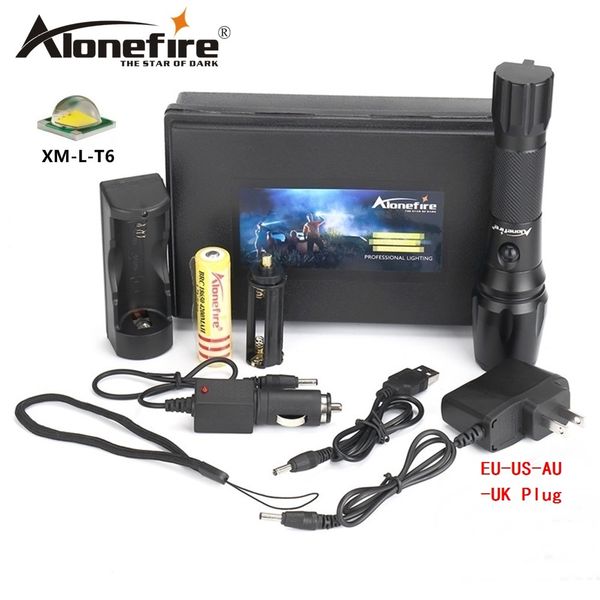 alonefire g900 cree xm-l t6 led aluminum waterproof zoomable flashlight torch light with 18650 rechargeable battery and charger
alonefire g900 cree xm-l t6 led aluminum waterproof zoomable flashlight torch light with 18650 rechargeable battery and charger