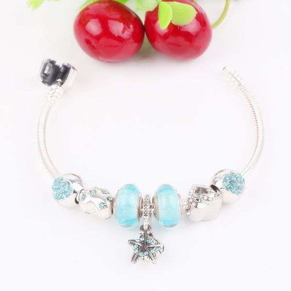aifeili starfish shell pendant light blue glass bead series diy fit bracelets new original hot bracelet jewelry fashion, Black
aifeili starfish shell pendant light blue glass bead series diy fit bracelets new original hot bracelet jewelry fashion, Black