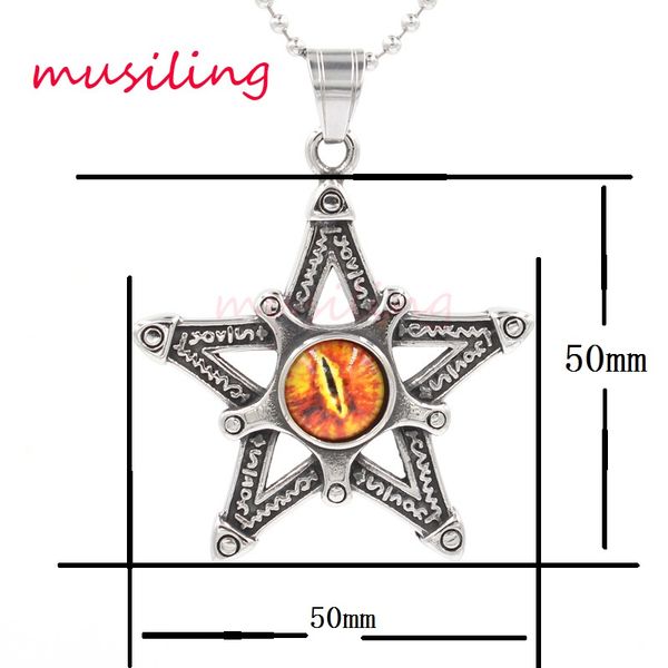 316l stainless steel eye of the demon necklace pendants pendulum star accessories reiki charms amulet men jewelry 1pcs, Black
316l stainless steel eye of the demon necklace pendants pendulum star accessories reiki charms amulet men jewelry 1pcs, Black