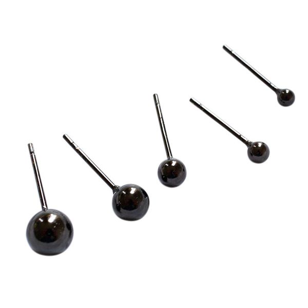 black 3mm 4mm 5mm 6mm small black round bead ball stud earring for women 100% genuine 925 sterling silver ear piercing earrings, Golden;silver
black 3mm 4mm 5mm 6mm small black round bead ball stud earring for women 100% genuine 925 sterling silver ear piercing earrings, Golden;silver
