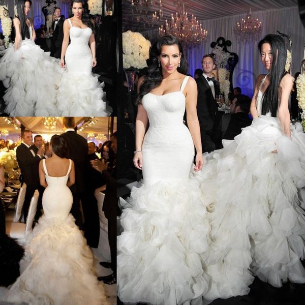 princess white long train wedding dresses with straps mermaid tulle ruched bridal gowns zipper back slim wedding vestidos custom made
princess white long train wedding dresses with straps mermaid tulle ruched bridal gowns zipper back slim wedding vestidos custom made