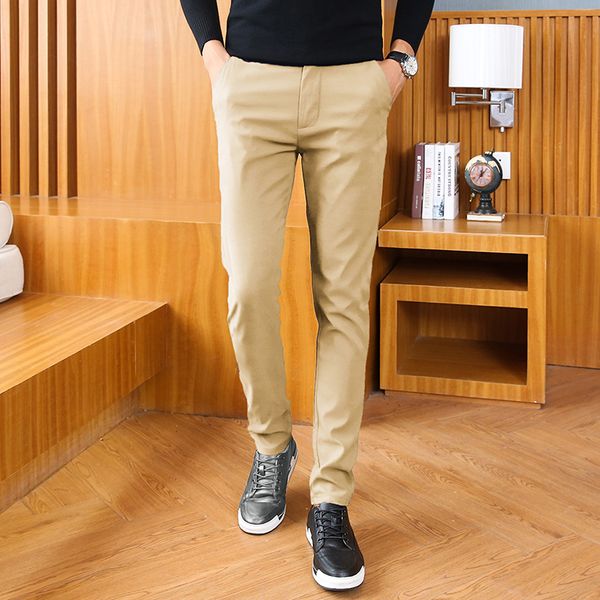 pure color men's business casual trousers autumn slim design selling pants male 4 colors 28-36 size, Black
pure color men's business casual trousers autumn slim design selling pants male 4 colors 28-36 size, Black