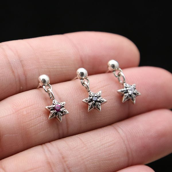 brand new 925 sterling silver vintage jewelry antique silver american europe hand-made designer stars stud earrings for women & men, Golden;silver
brand new 925 sterling silver vintage jewelry antique silver american europe hand-made designer stars stud earrings for women & men, Golden;silver