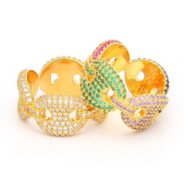 hip hop men chain ring iced out gold silver multicolor plated micro paved cubic zirconia rings for men jewelry
hip hop men chain ring iced out gold silver multicolor plated micro paved cubic zirconia rings for men jewelry