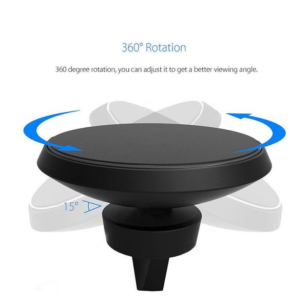 Qi Magnetic Wireless Car Charger Charging Air Vent Mount Holder 360°rotating adjustment 5V/2A for iPhone 8 X Samsung Galaxy S8 2018
Qi Magnetic Wireless Car Charger Charging Air Vent Mount Holder 360°rotating adjustment 5V/2A for iPhone 8 X Samsung Galaxy S8 2018