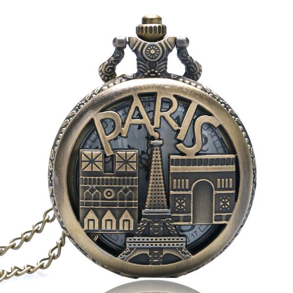 vintage steampunk france paris eiffel tower quartz pocket watch for men women bronze paris chain necklace retro clock for gifts, Slivery;golden
vintage steampunk france paris eiffel tower quartz pocket watch for men women bronze paris chain necklace retro clock for gifts, Slivery;golden