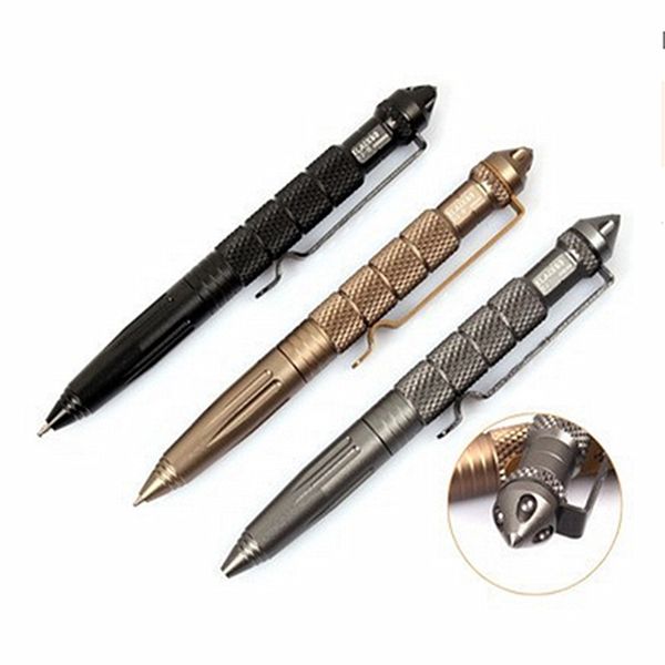 new cool black ink metal ballpoint pen aviation aluminum alloy anti-slip self defense tactical pen multi-functional tools, Blue;orange
new cool black ink metal ballpoint pen aviation aluminum alloy anti-slip self defense tactical pen multi-functional tools, Blue;orange