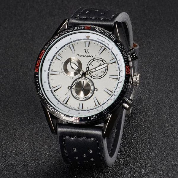 leather men's business leisure high-end quartz watch men's sport leisure fake three-eye watch 2018 sell, Slivery;brown
leather men's business leisure high-end quartz watch men's sport leisure fake three-eye watch 2018 sell, Slivery;brown