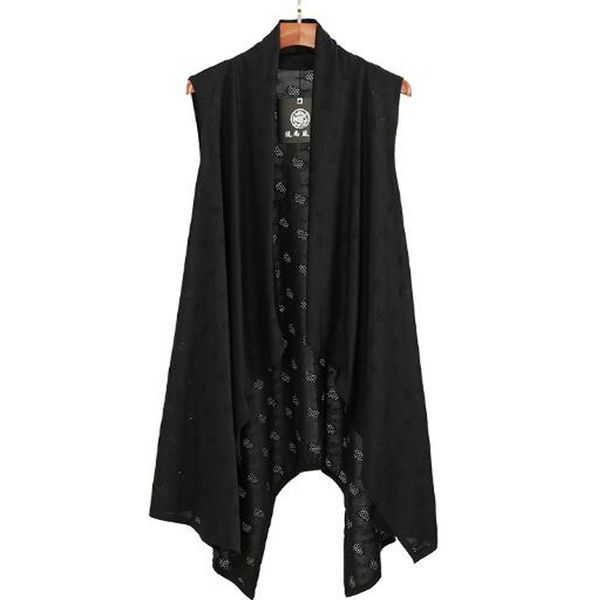 2018 cool skull korea fashion men's plus size autumn hollow vest slim sleeveless casual shawl wrap long cardigan waistcoat, Black;white
2018 cool skull korea fashion men's plus size autumn hollow vest slim sleeveless casual shawl wrap long cardigan waistcoat, Black;white