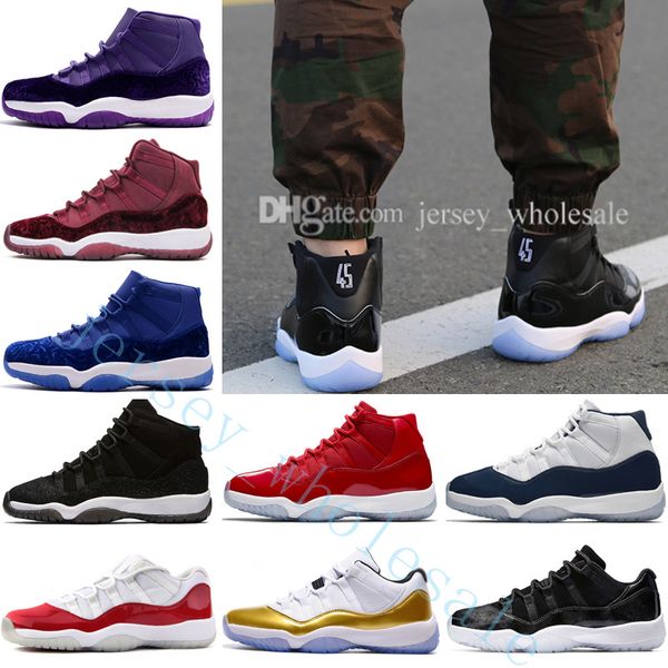 

11 mens basketball shoes women 11s space jam 45 with number 45 high gym red midnight navy win like 82 96 bred barons 72-10 sports sneakers