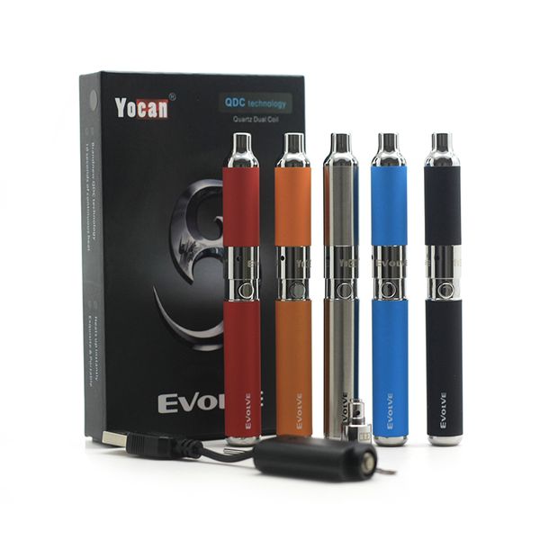 100% оригинал Yocan Evolve Кварц с двумя катушками Набор восковых ручек Yocan Evolve kit Vape Pen Наборы электронных сигарет
100% оригинал Yocan Evolve Кварц с двумя катушками Набор восковых ручек Yocan Evolve kit Vape Pen Наборы электронных сигарет