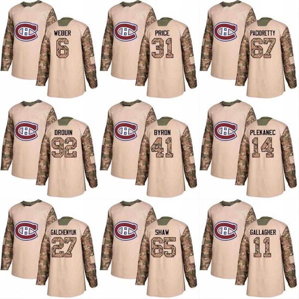 

2018 Camo Veterans Day 41 Paul Byron 27 Alex Galchenyuk 42 Byron Froese 14 Tomas Plekanec Montreal Canadiens Custom Hockey Jerseys