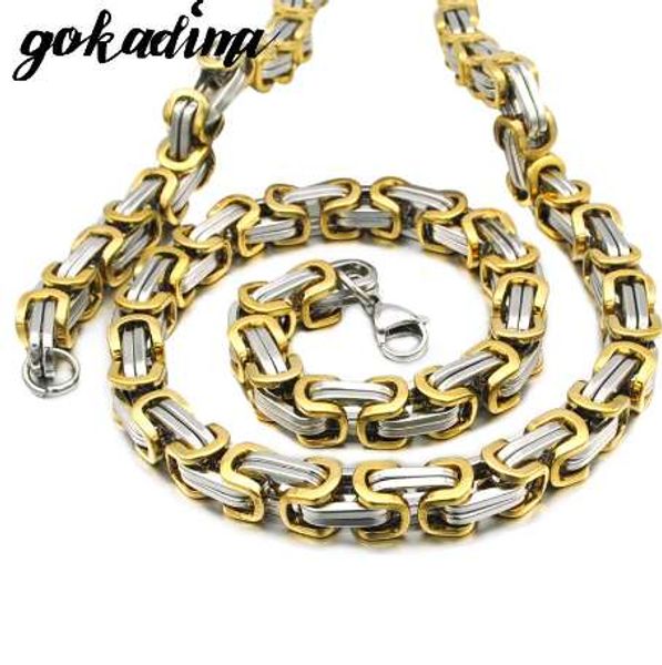gokadima christmas gift, heavy hip hop rock byzantine chain necklace for men stainless steel necklace jewelry wn076, Silver
gokadima christmas gift, heavy hip hop rock byzantine chain necklace for men stainless steel necklace jewelry wn076, Silver