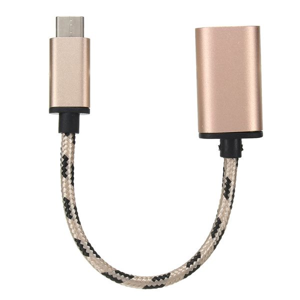 500pcs/lot usb-c 3.1 type c male to usb 2.0 female nylon braided adapter sync data charger otg cable converter for phone lapfor macbook
500pcs/lot usb-c 3.1 type c male to usb 2.0 female nylon braided adapter sync data charger otg cable converter for phone lapfor macbook