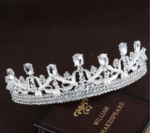 new brides crown bride wedding ornament crystal crown, Silver 
new brides crown bride wedding ornament crystal crown, Silver