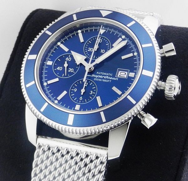 Роскошные AAA высокое качество Superocean Heritage Chronographe спортивные стили мужские часы хронограф кварцевые часы стали синий 46 мм мужские наручные часы
Роскошные AAA высокое качество Superocean Heritage Chronographe спортивные стили мужские часы хронограф кварцевые часы стали синий 46 мм мужские наручные часы