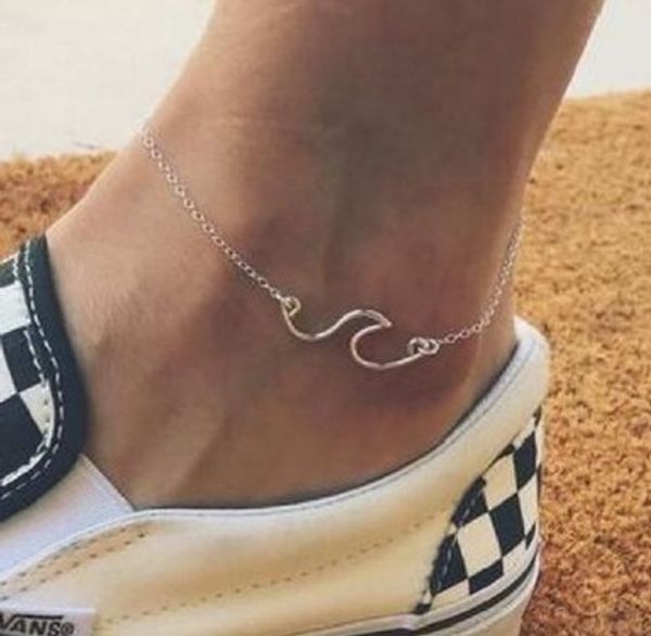 anklets simple wave anklet ocean ankle bracelet charms chain foot beach jewelry charm ankle bracelet silver, gold, Red;blue
anklets simple wave anklet ocean ankle bracelet charms chain foot beach jewelry charm ankle bracelet silver, gold, Red;blue