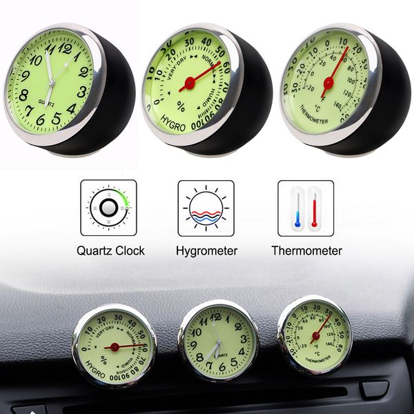 car clock thermometer hygrometer quartz watch car decoration mini luminous car-styling ornaments mechanics black silver
car clock thermometer hygrometer quartz watch car decoration mini luminous car-styling ornaments mechanics black silver