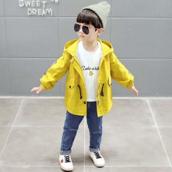 2018 autumn hat children's garment loose coat new pattern children korean long windbreaker, Blue;gray
2018 autumn hat children's garment loose coat new pattern children korean long windbreaker, Blue;gray