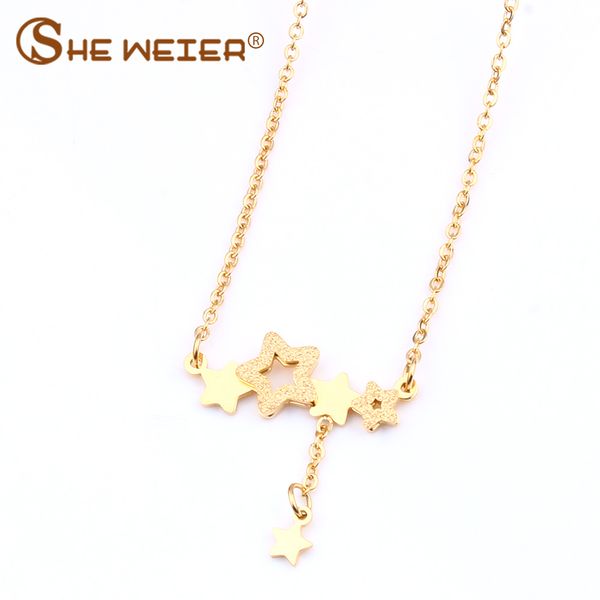 she weier jewellery friends bijoux fashion jewelry neckless stainless steel chain chocker star long necklaces & pendants, Silver
she weier jewellery friends bijoux fashion jewelry neckless stainless steel chain chocker star long necklaces & pendants, Silver