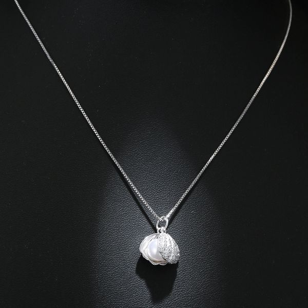 guli elegant temperament micro inlay zircon shell-shaped pearl 925 silver fine chain clavicle chain short necklace silver jewelry
guli elegant temperament micro inlay zircon shell-shaped pearl 925 silver fine chain clavicle chain short necklace silver jewelry