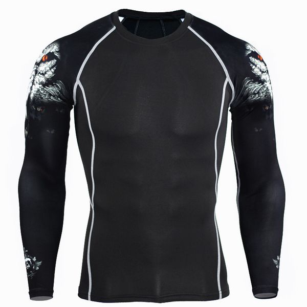 quick dry compression tights men wolf 3d sport shirt men bodybuilding running t shirt gym training long sleeve fitness top, Black;blue
quick dry compression tights men wolf 3d sport shirt men bodybuilding running t shirt gym training long sleeve fitness top, Black;blue