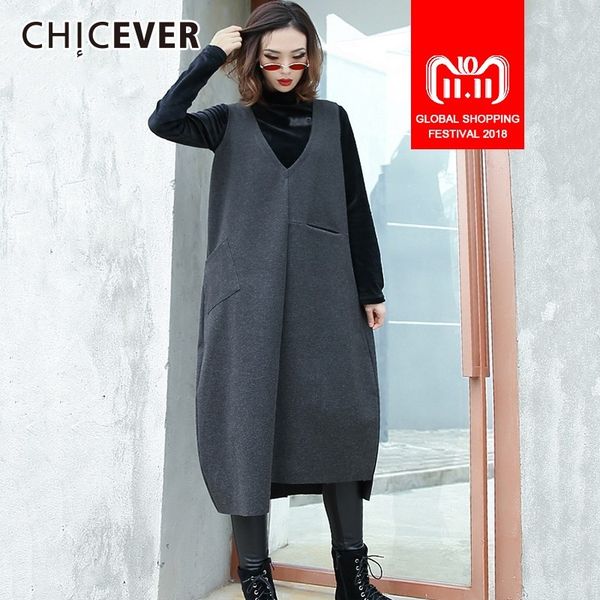 casual dresses chicever autumn female for women v neck sleeveless loose oversize tank dress fashion clothes 2021, Black;gray
casual dresses chicever autumn female for women v neck sleeveless loose oversize tank dress fashion clothes 2021, Black;gray